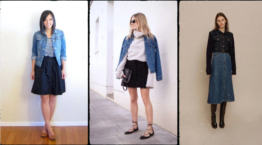 Elevating Your Wardrobe with 25 Denim Jackets and Button-Down Skirts