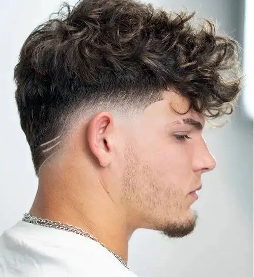 Modern Classic With Low Fade Curly Cut, Accentuating Natural Curls