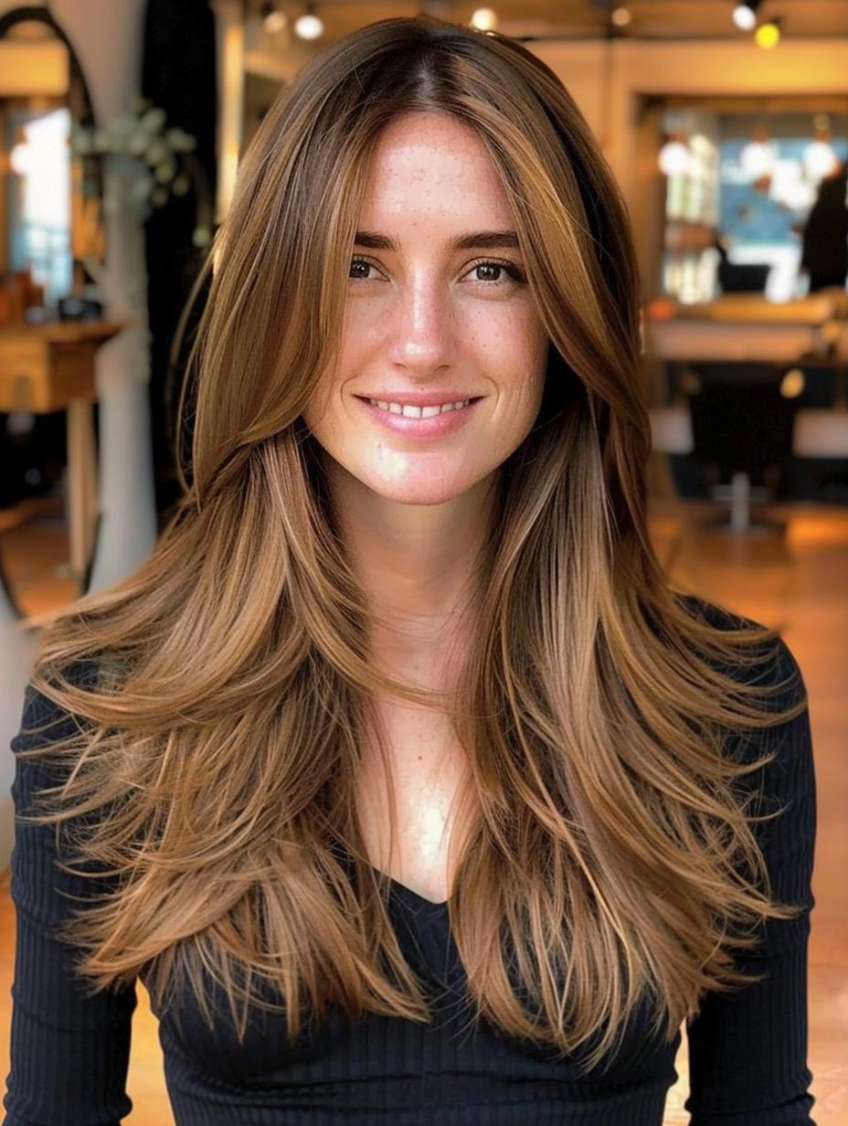 Add texture and flair to your long hair with layers!
