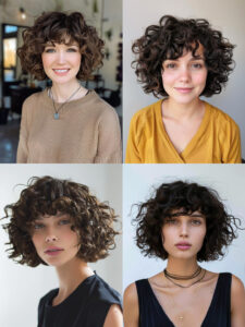 Bob haircuts tailored to your curl type and face shape!