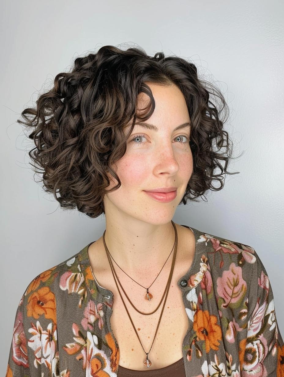 Curly bob elegance - Effortless styles for your natural curls!
