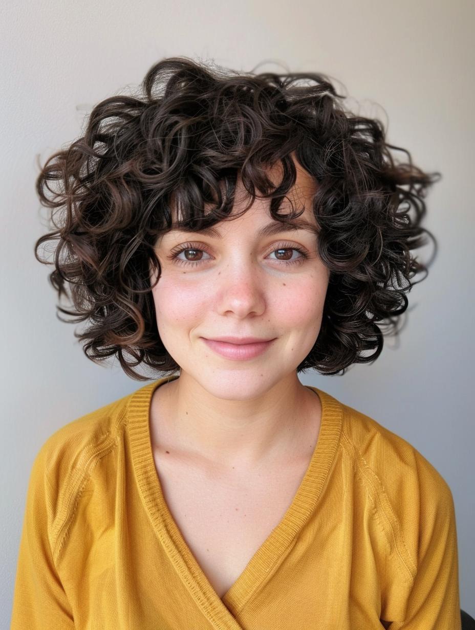 Curly bob magic - Stylish and manageable for all curl types!