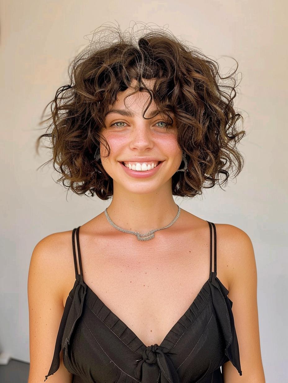 Curly bob magic - Versatile styles to suit all face shapes and curl types!