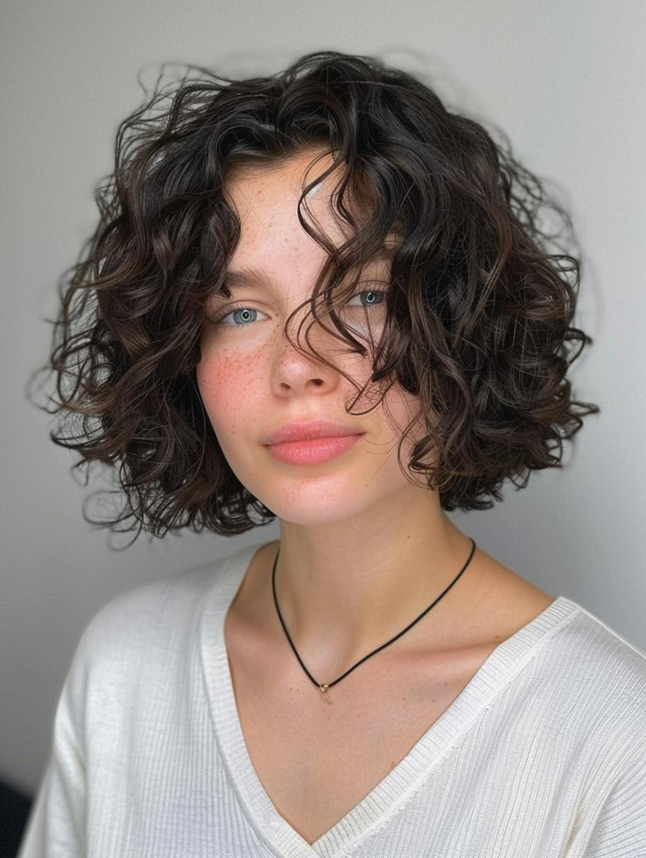 Curly bob perfection - Tailored to suit your face shape and curl type!