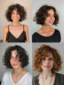 Curly bob styles for all face shapes and curl types!