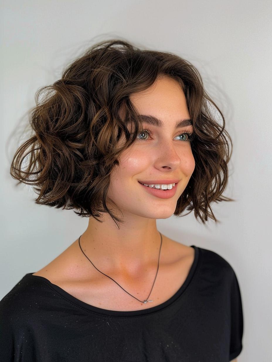 Effortless beauty - Curly bob styles for all face shapes and curl types!