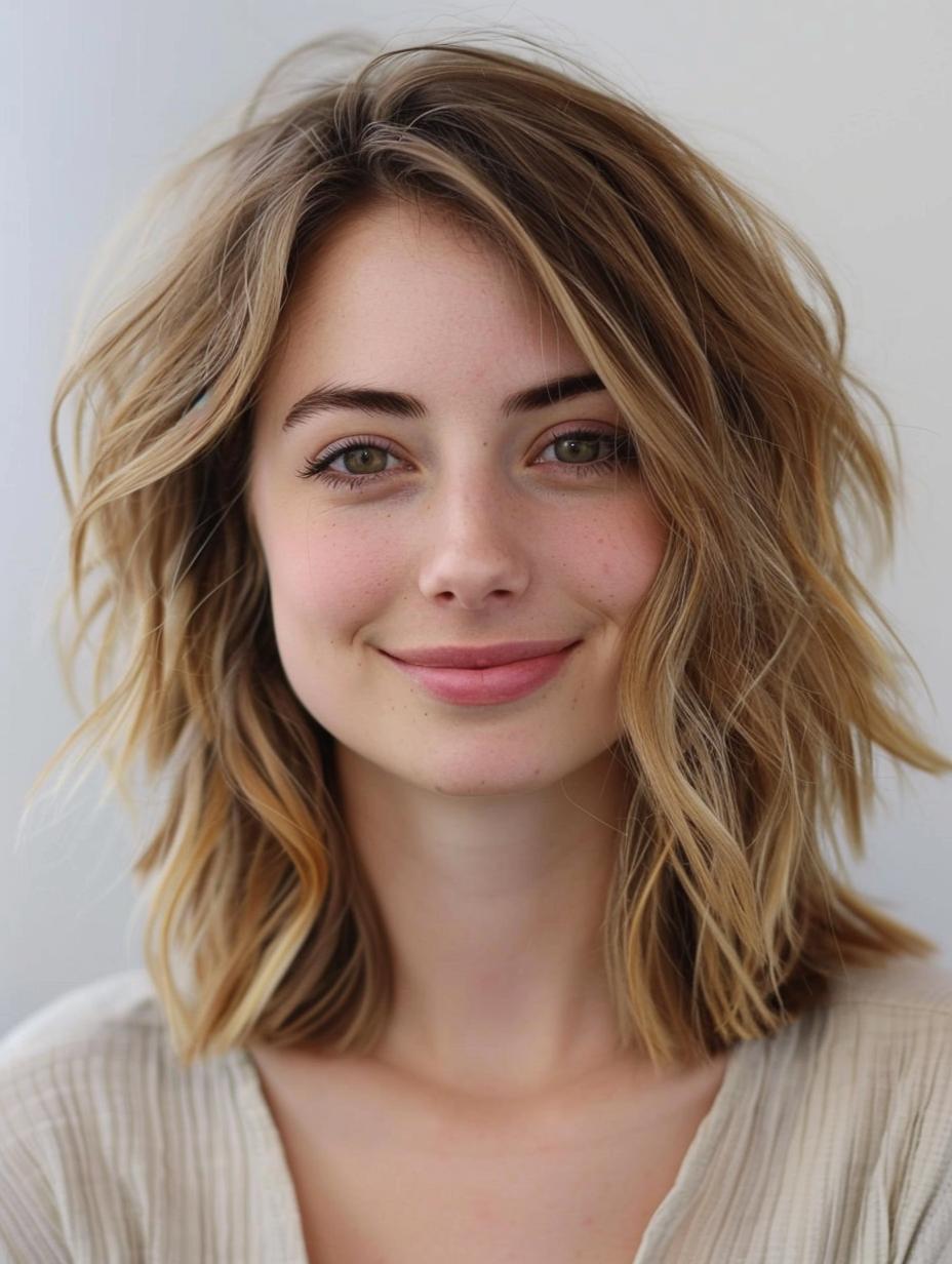 Effortless medium bob - Perfect for those seeking a manageable, stylish haircut