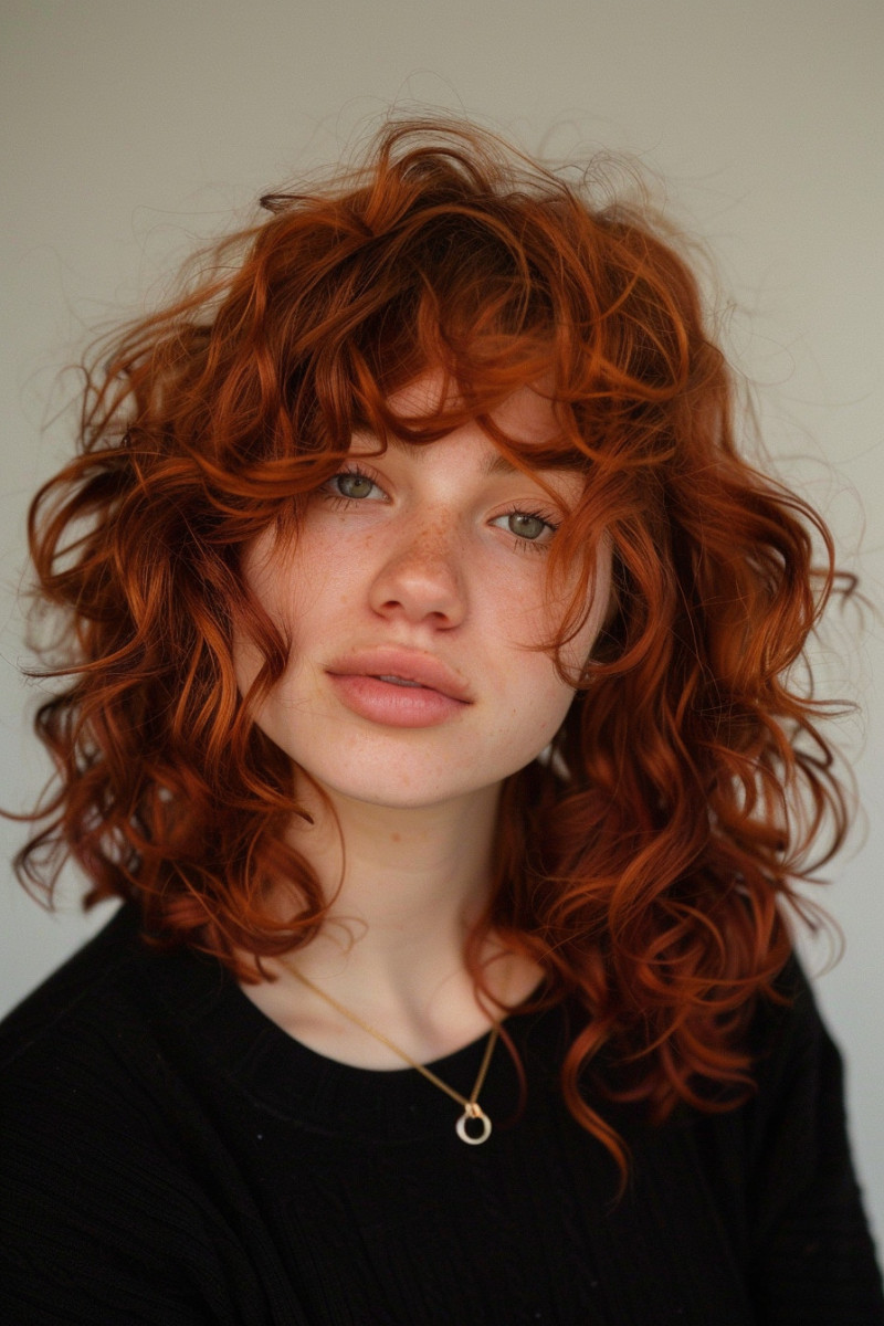 Embrace your curls with stylish shoulder-length cuts. #CurlyHair #HairGoals #NaturalTexture