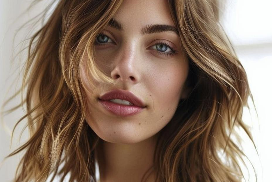 Light layers & soft blonde for a graceful, polished look. #shaghaircut #blondehair #effortless