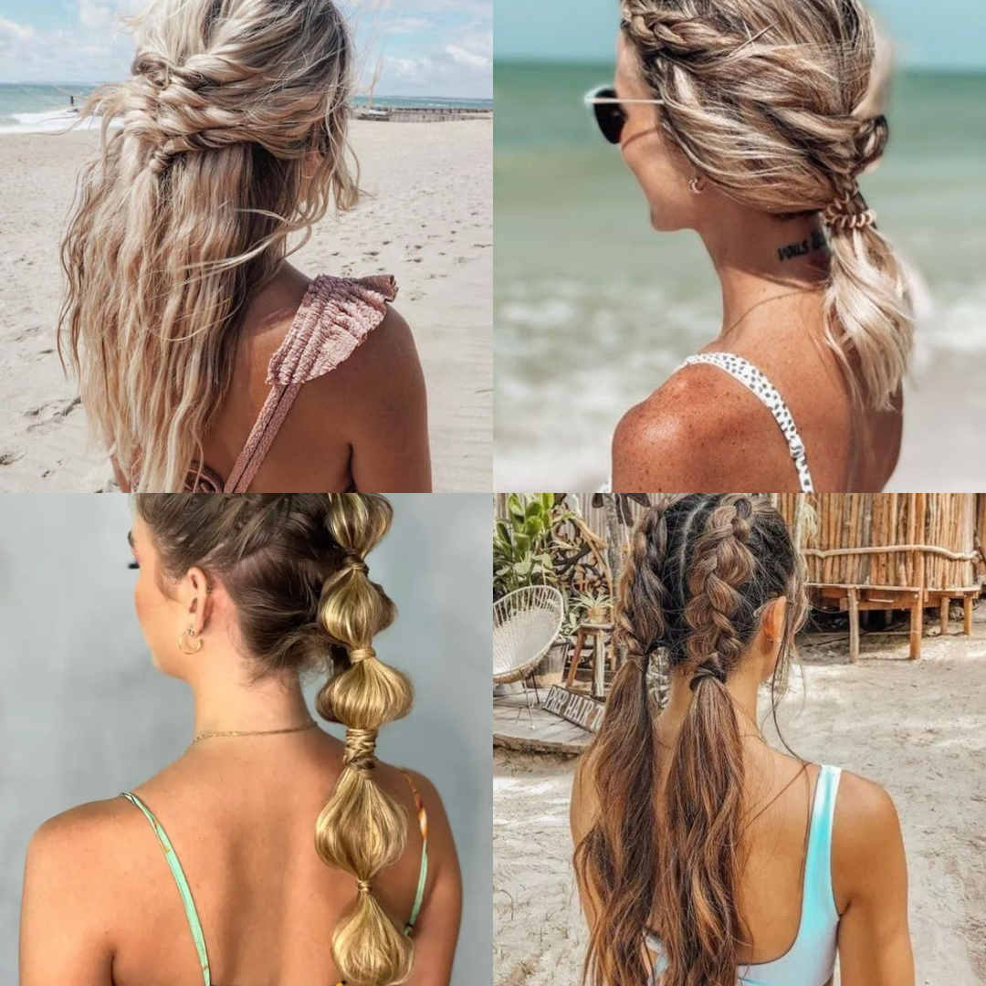 Loose braids- Perfect for a relaxed vacation look!