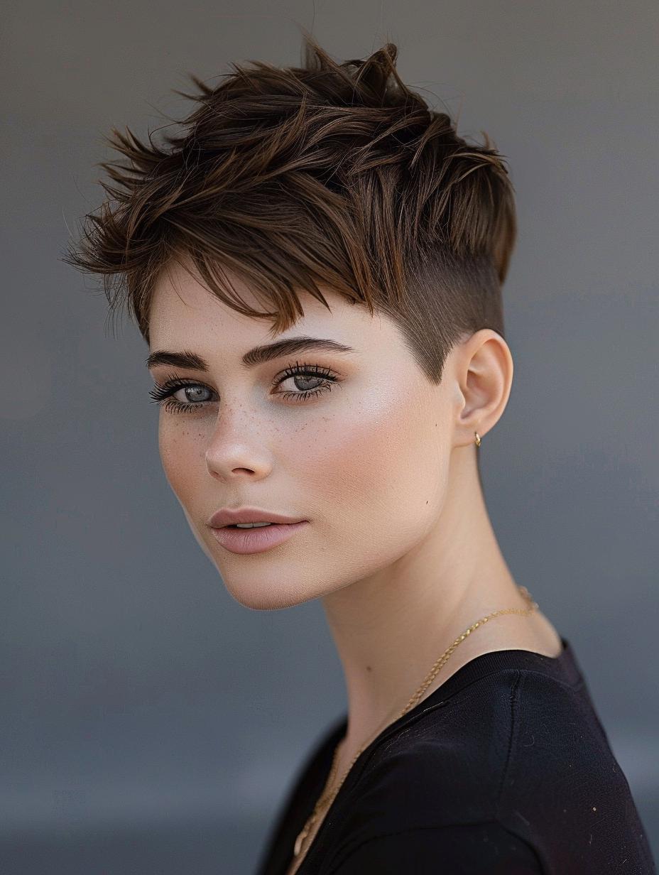 Shaved sides & textured top for a fierce, versatile look.