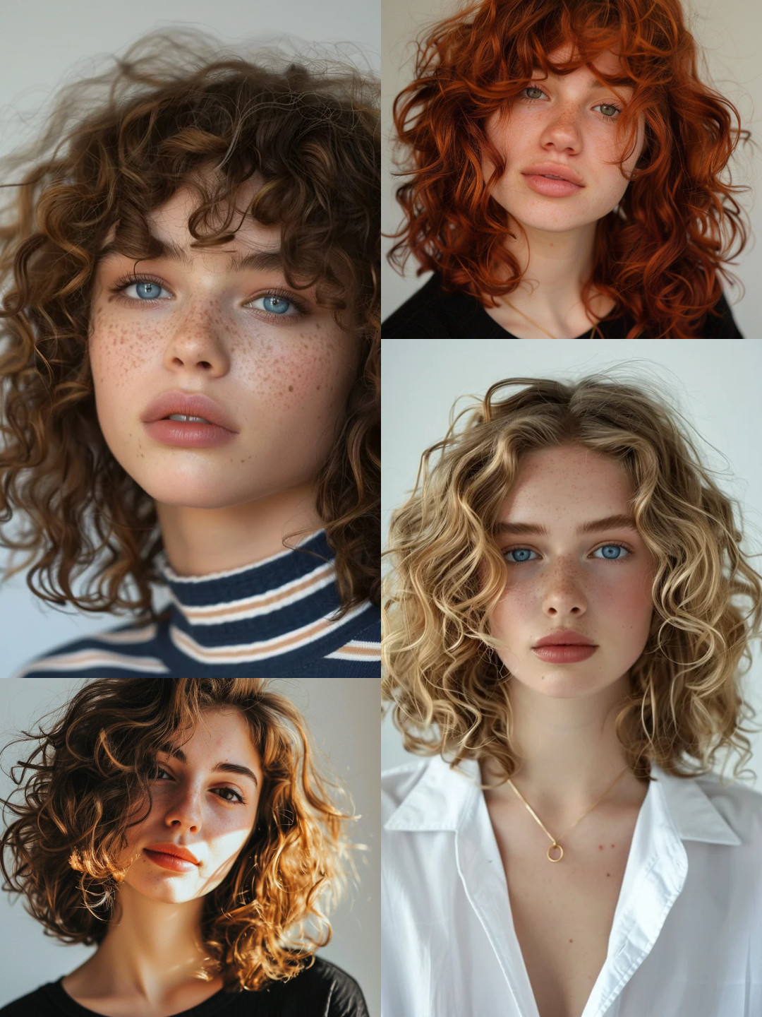 Shoulder-length curls for a chic, low-maintenance look that celebrates natural texture. #CurlyHair #ChicStyles #HairInspo