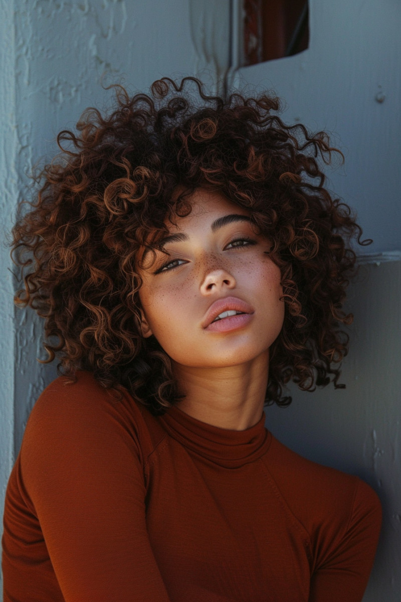 Shoulder-length curly styles - celebrate your natural texture. #CurlyHair #HairGoals #EffortlessStyle