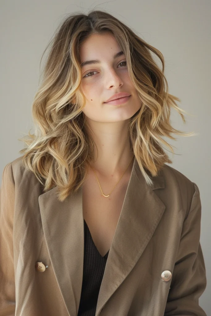 Shoulder-length curly styles - perfect for a chic, low-maintenance look. #CurlyHair #HairInspo #EffortlessStyle