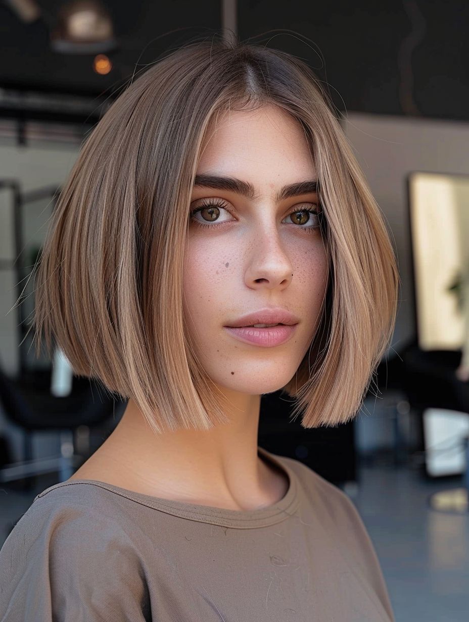 Straight cut & beachy blonde for effortless summer style.