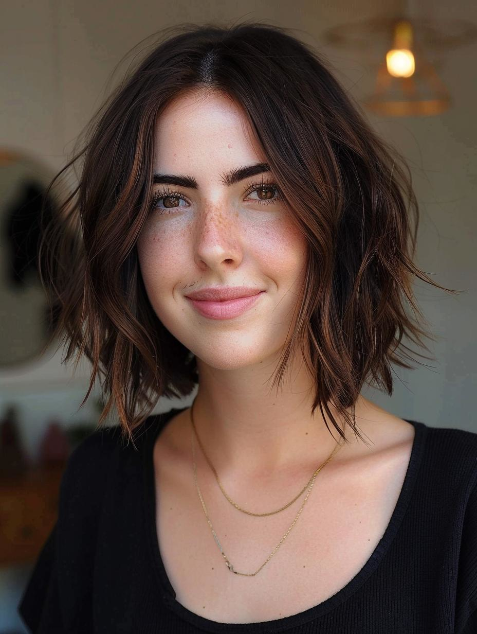 Stylish medium shag- Perfect for busy lifestyles. Embrace the natural look! 💇‍♀️ #hairinspo #shagcut #effortlessstyle