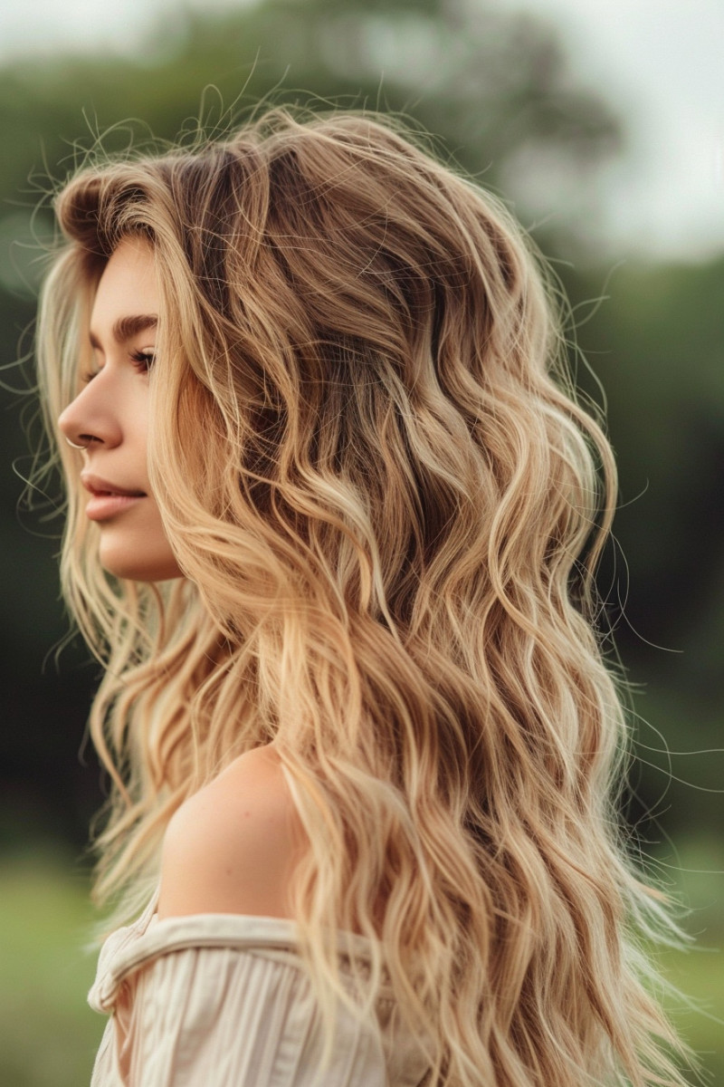 Sun-kissed blonde highlights for a lived-in look!