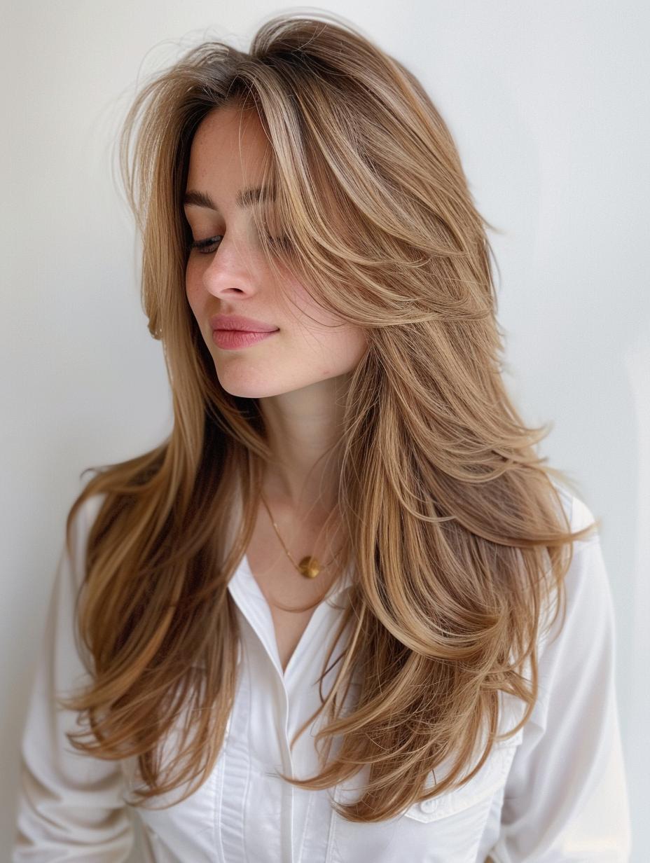 Versatile and stylish - Discover layered haircuts for long hair!