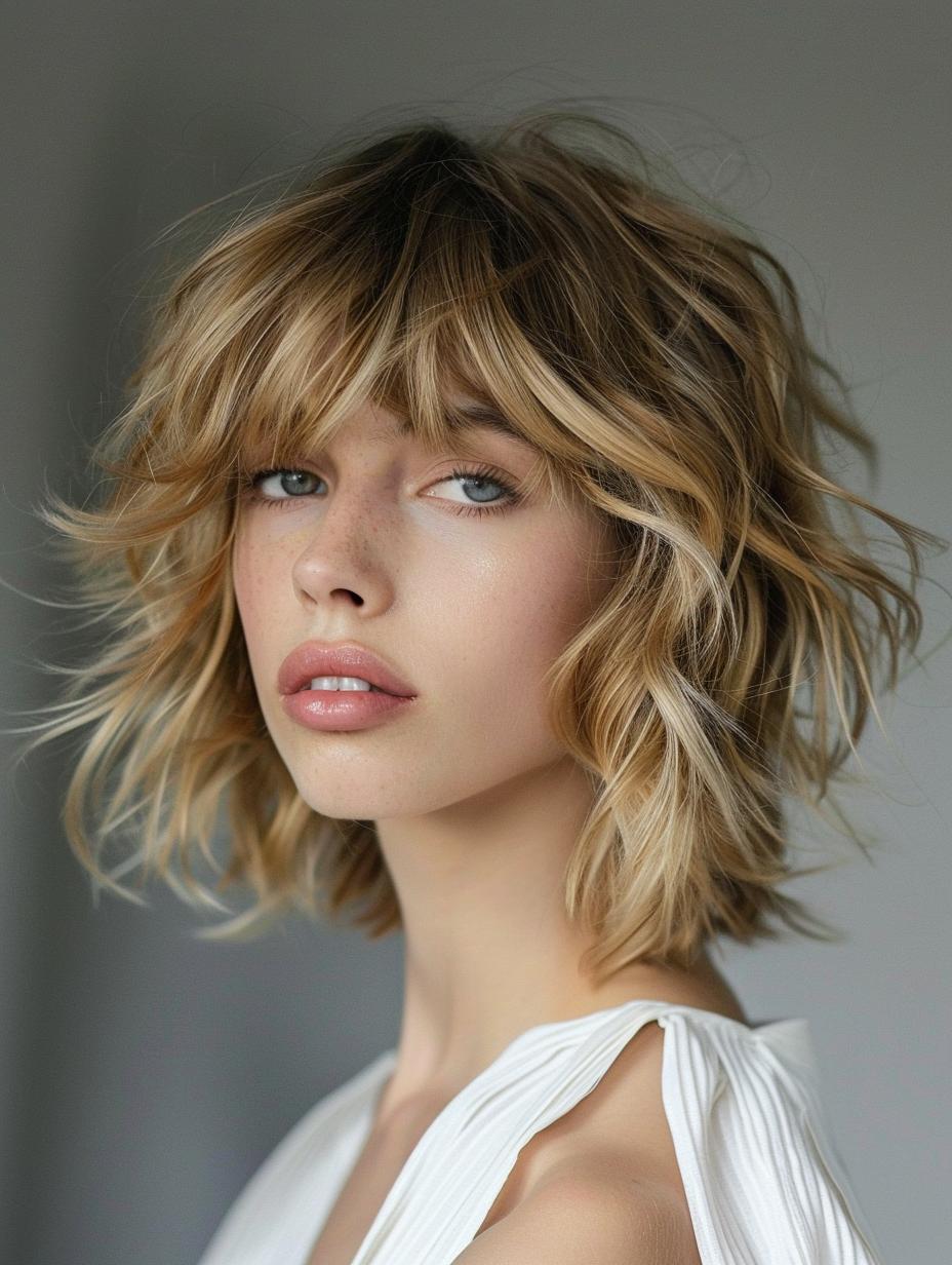 Versatile medium cuts- Perfect for oval faces. Soft layers and elegant bobs! ✨ #hairinspo #ovalface #mediumhair